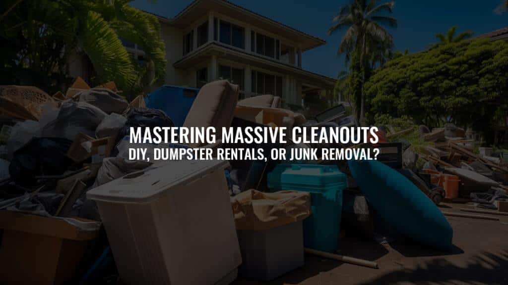 Mastering Massive Cleanouts: DIY, Dumpster Rentals, or Professional Help?
