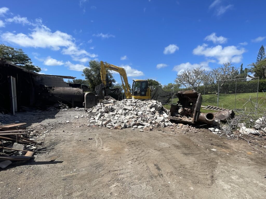 Selective demolition on Oahu