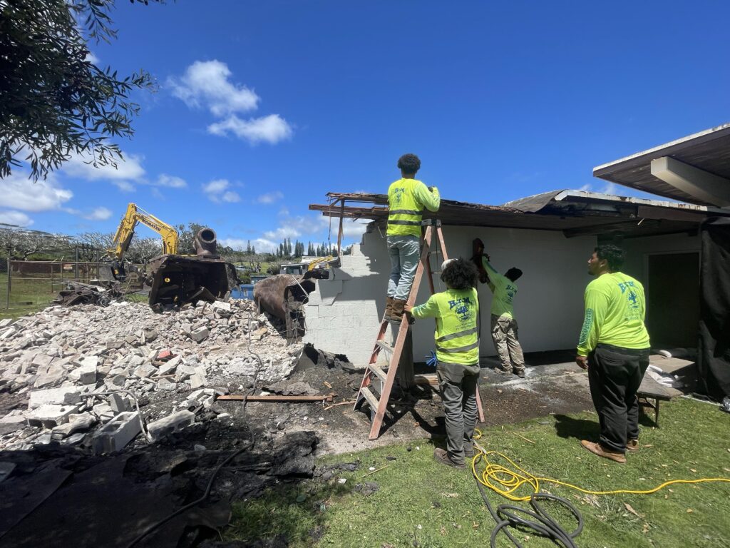 Selective demolition on Oahu
